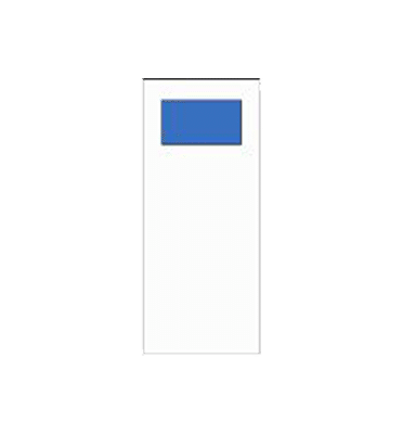 1/4 Glass door insert