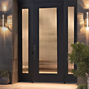 Wide Reed Glass Door Insert Non Impact